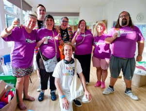 The Purple Productions team smiling