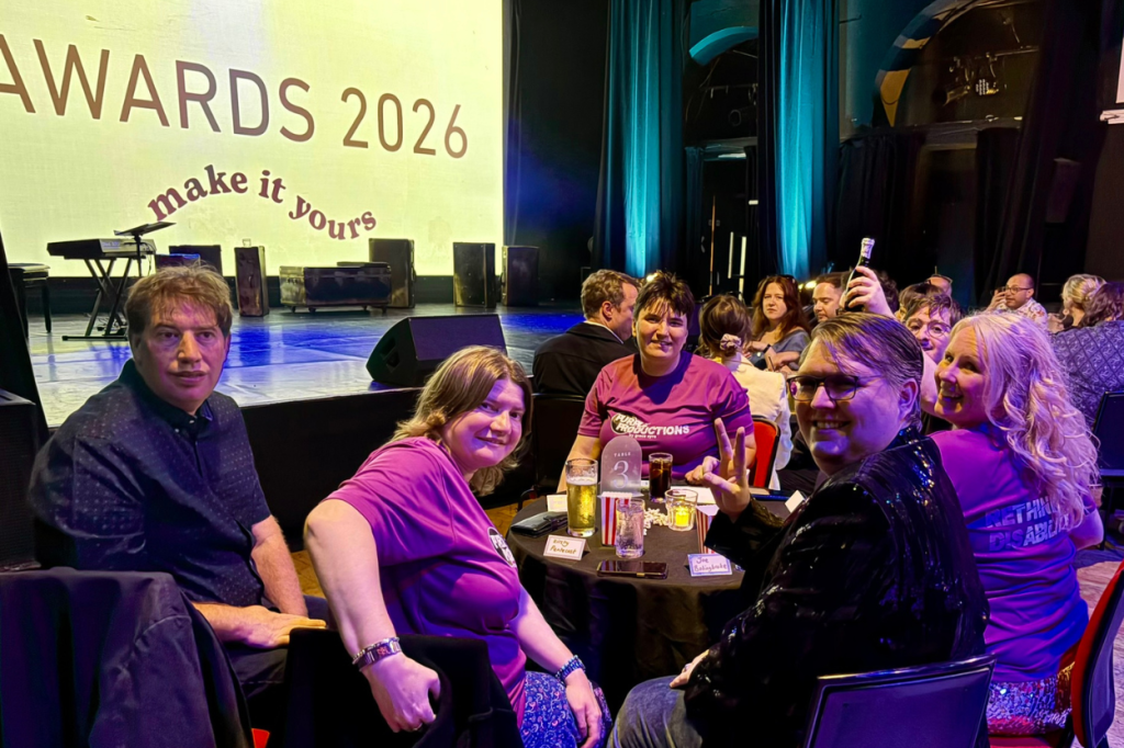 Members of the Purple Productions events team at the Brighton Fringe Awards 2026