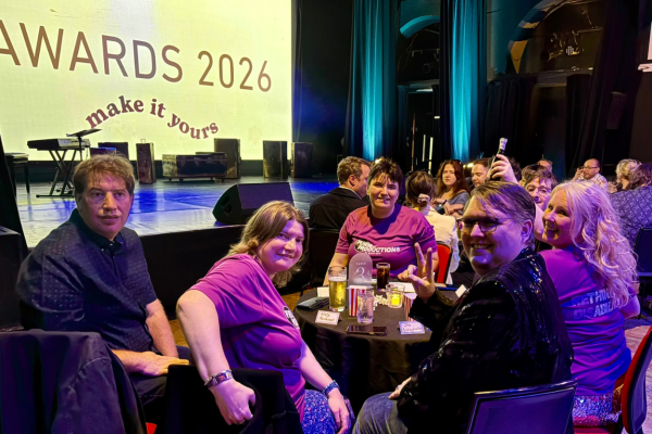 Members of the Purple Productions events team at the Brighton Fringe Awards 2026