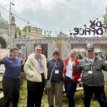 Volunteers and staff from Grace Eyre and the Brighton Fringe at the Spiegel Gardens in Brighton